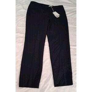 Hugo Boss Size 10 Tiluna Side Zipper Dress Pants Navy Blue